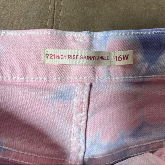 Levi’s Tie-Dye Jeans Skinny 16 W - Picture 3 of 5